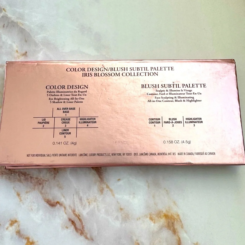 Lancome Color Design/Blush Subtil Palette ~ IRIS BLOSSOM COLLECTION ~2 Full Size